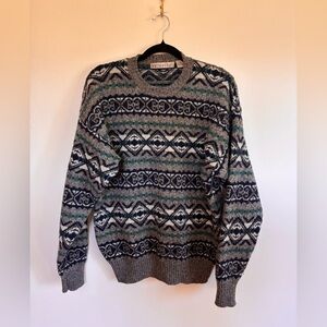Vintage Northern Isles Virgin Wool Fair Isle Sweater – Made in Taiwan